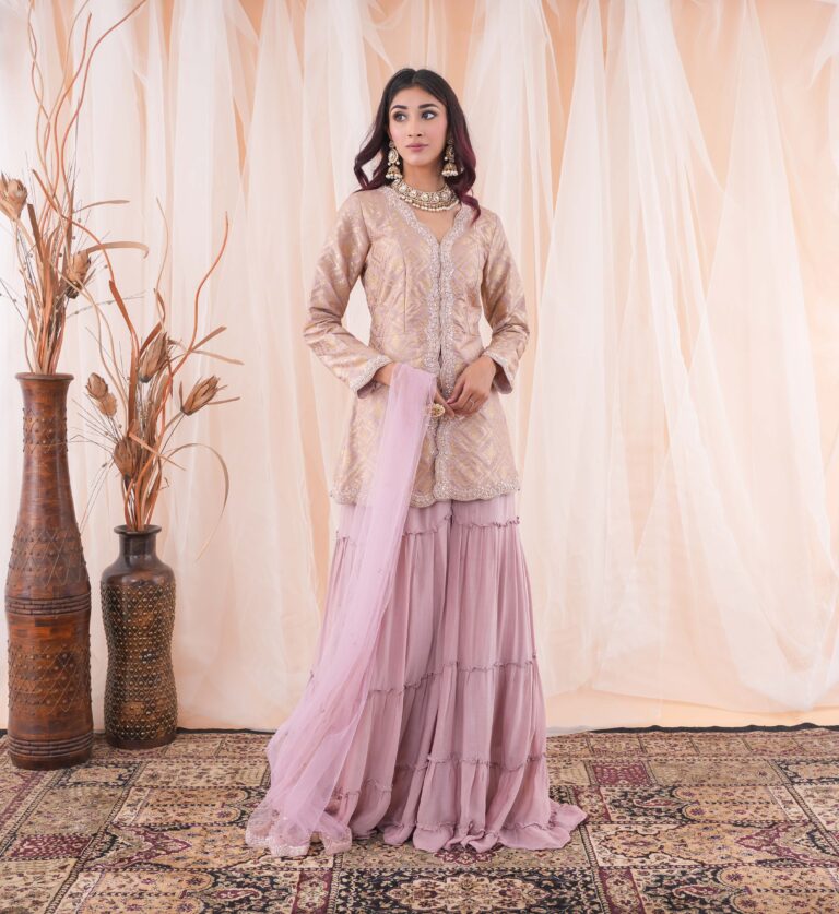 Peplum Sharara Set
