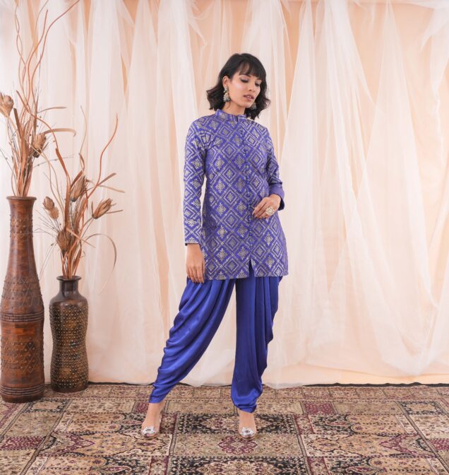 JACKET WITH DHOTI PANTS