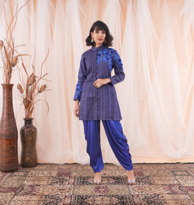 JACKET WITH DHOTI PANTS