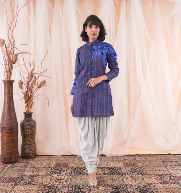 JACKET WITH DHOTI PANTS