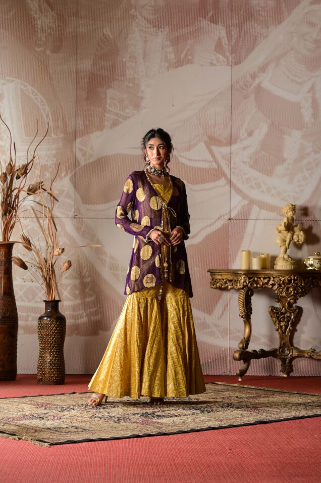 JACKET WITH SHARARA